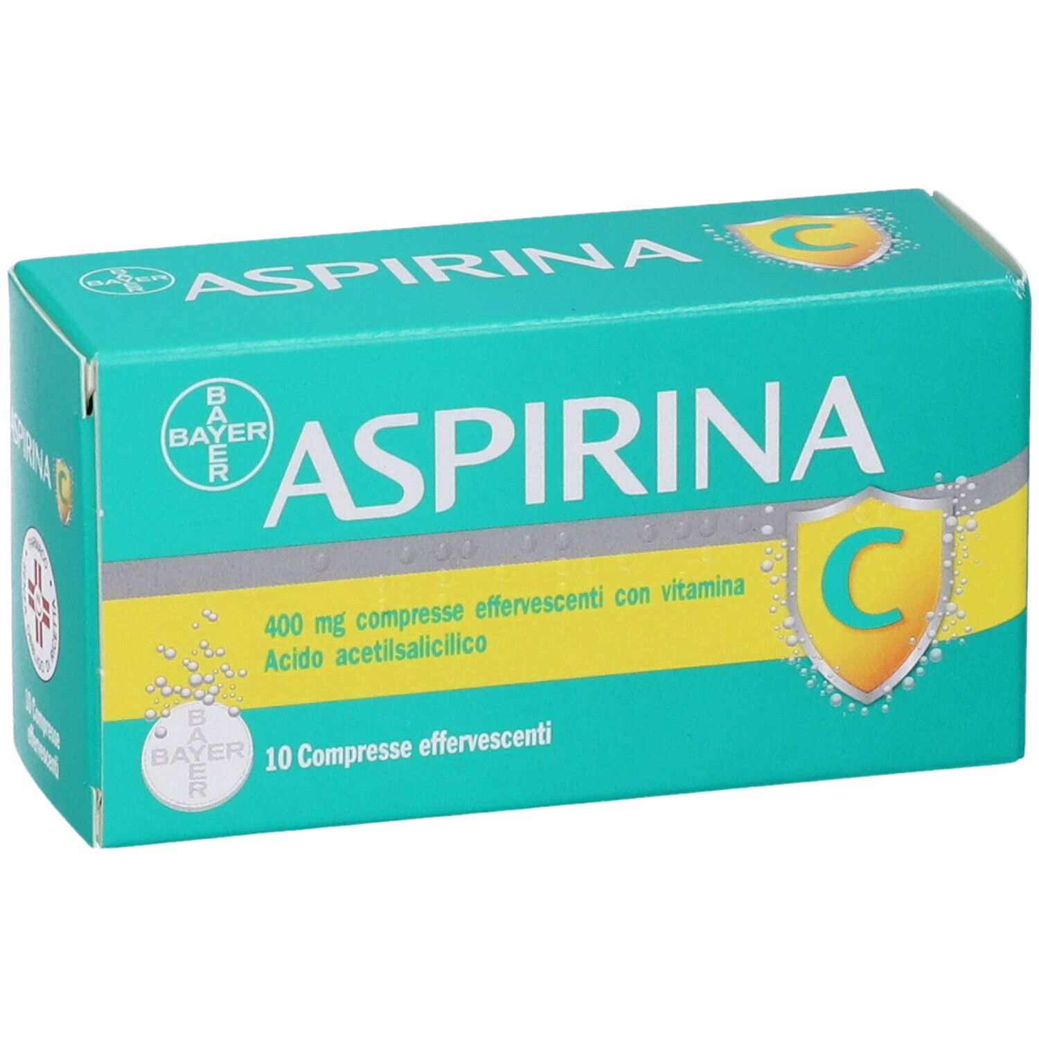 ASPIRINA C - ACIDO ACETILSALICILICO/ACIDO ASCORBICO - 10CPR EFF 400+240MG